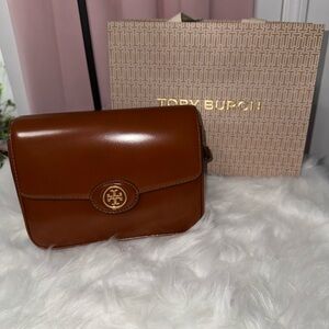 Tory Burch Robinson Spazzolato Shoulder Bag